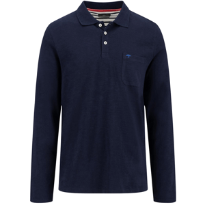 Fynch Hatton Long Sleeve Heavy Slub Polo